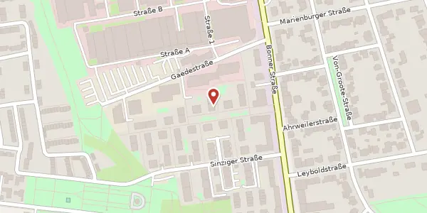 Karte der Umgebung von Reiterstaffelplatz 10, 50968 Köln