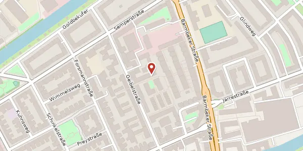 Karte der Umgebung von Geibelstraße 40 c, 22303 Hamburg