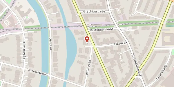 Karte der Umgebung von Sierichstraße 97, 22299 Hamburg