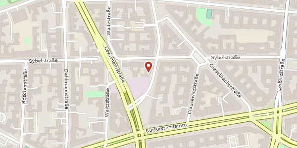 Karte der Umgebung von Wilmersdorfer Straße 81, 10629 Berlin