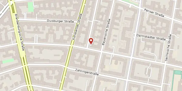 Karte der Umgebung von Bregenzer Straße 1, 10707 Berlin
