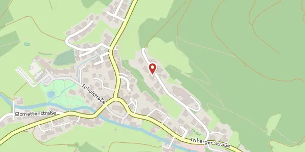 Karte der Umgebung von Pfauenstraße 13, 79215 Elzach
