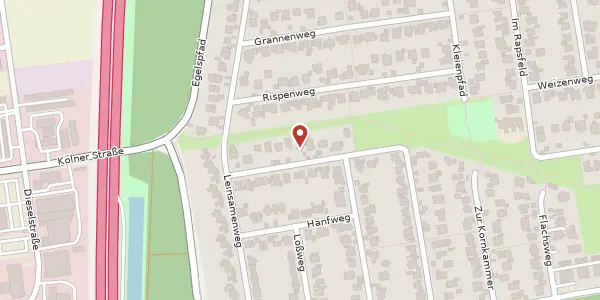 Karte der Umgebung von Roggenweg 13, 50933 Köln
