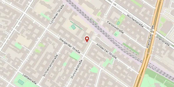 Karte der Umgebung von Dunckerstraße 69, 10437 Berlin
