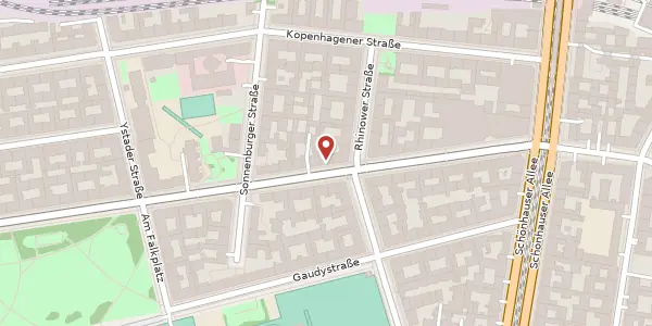 Karte der Umgebung von Gleimstraße 41, 10437 Berlin