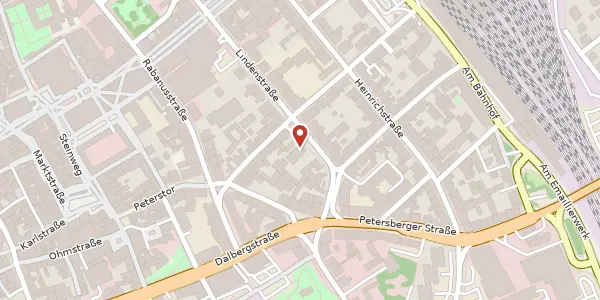 Karte der Umgebung von Lindenstraße 28, 36037 Fulda