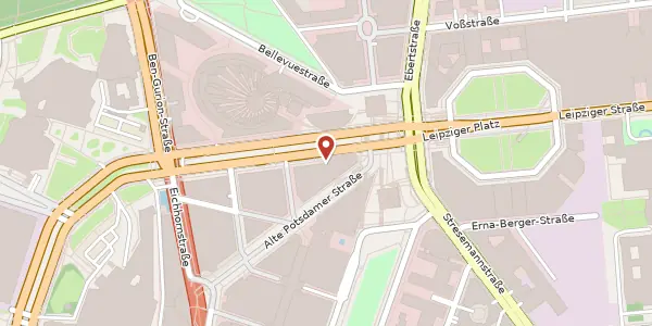 Karte der Umgebung von Potsdamer Platz 1, 10785 Berlin