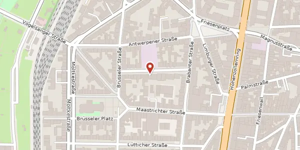 Karte der Umgebung von Genter Str. 19, 50672 Köln