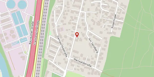 Karte der Umgebung von Birkenallee 111, 91088 Bubenreuth