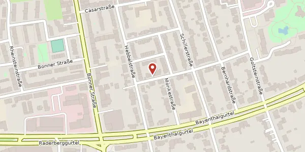 Karte der Umgebung von Hölderlinstr. 34, 50968 Köln