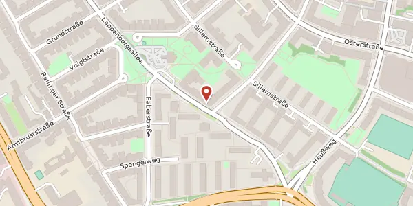 Karte der Umgebung von Lappenbergsallee 24, 20257 Hamburg