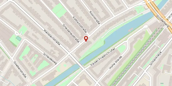 Karte der Umgebung von Bismarckstraße 107, 20253 Hamburg