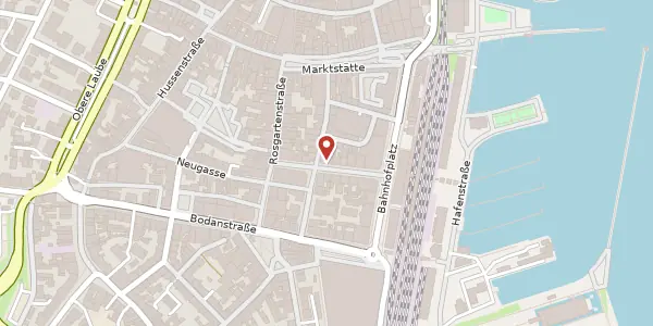 Karte der Umgebung von Bahnhofstraße 12, 78462 Konstanz