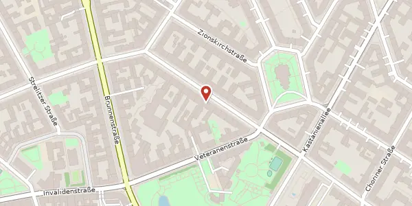 Karte der Umgebung von Fehrbelliner Straße 52, 10119 Berlin