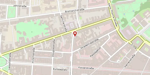 Karte der Umgebung von Karlstrasse 3-5, 76133 Karlsruhe