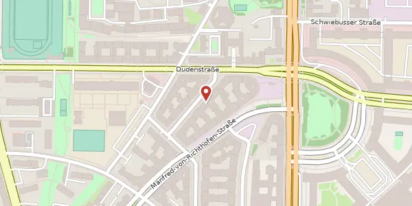 Karte der Umgebung von Burgherrenstraße 9, 12101 Berlin