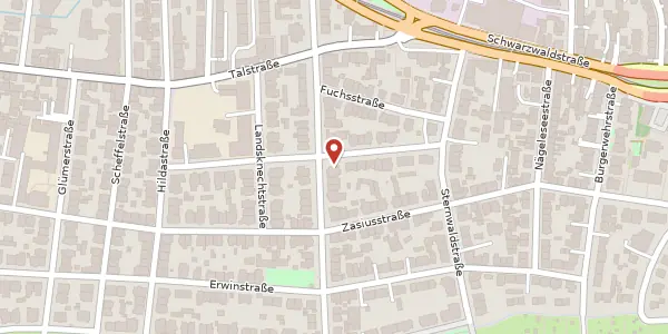 Karte der Umgebung von Reichsgrafenstraße 16, 79102 Freiburg im Breisgau