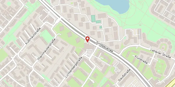 Karte der Umgebung von Sundgauallee 15, 79114 Freiburg im Breisgau