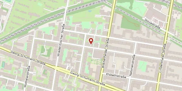Karte der Umgebung von Cöthner Straße 48, 04155 Leipzig