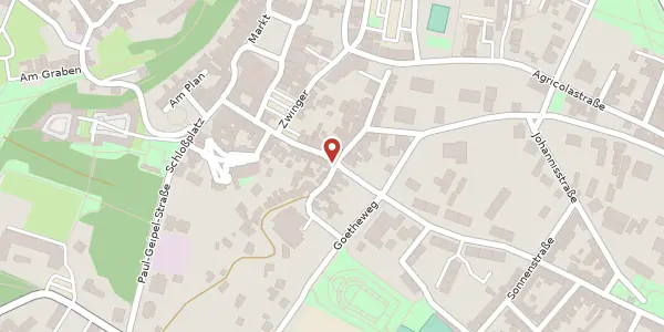 Karte der Umgebung von Theaterstraße 1, 08371 Glauchau