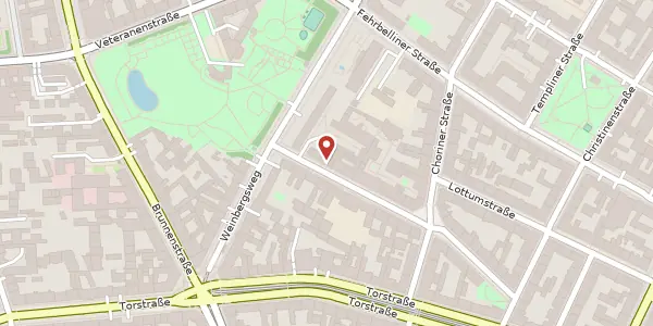 Karte der Umgebung von Zehdenicker Straße 12 a, 10119 Berlin