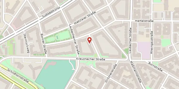 Karte der Umgebung von Marbacher Straße 13, 14197 Berlin