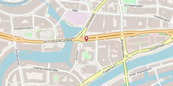 Karte der Umgebung von Willy-Brandt-Str. 55, 20459 Hamburg