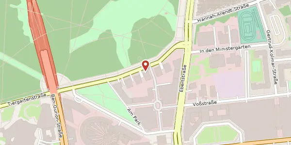 Karte der Umgebung von Lennéstraße 7, 10785 Berlin