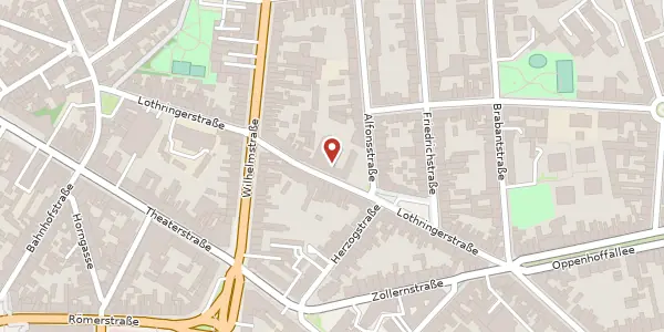Karte der Umgebung von Alfonsstr. 44, 52070 Aachen