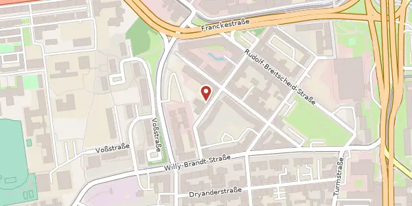 Karte der Umgebung von Kurt-Eisner-Str. 15, 06110 Halle (Saale)