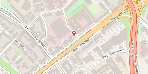 Karte der Umgebung von Uerdinger Str. 64, 40474 Düsseldorf
