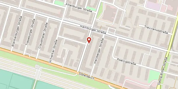 Karte der Umgebung von Stader Str. 25, 28205 Bremen