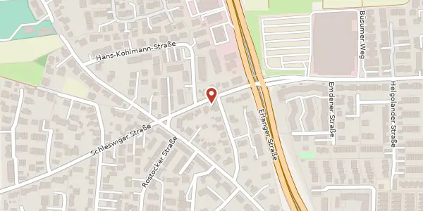 Karte der Umgebung von Schleswiger Str. 9, 90425 Nürnberg