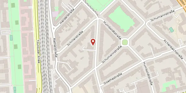 Karte der Umgebung von Uhlandstr. 42, 40237 Düsseldorf