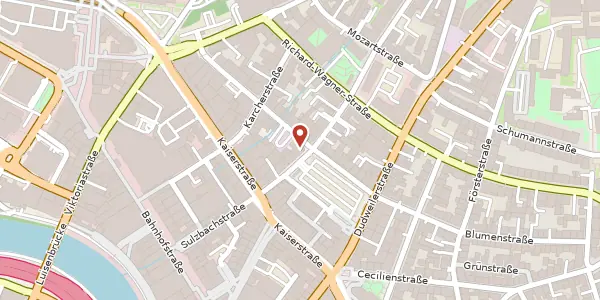 Karte der Umgebung von Sulzbachstraße 22, 66111 Saarbrücken