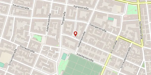 Karte der Umgebung von Neureutherstr. 32, 80798 München