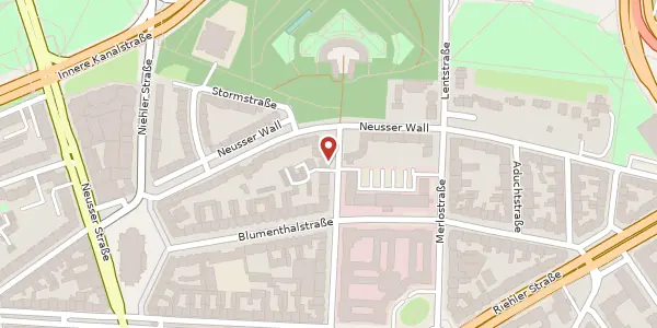 Karte der Umgebung von Hülchrather Str. 35, 50670 Köln