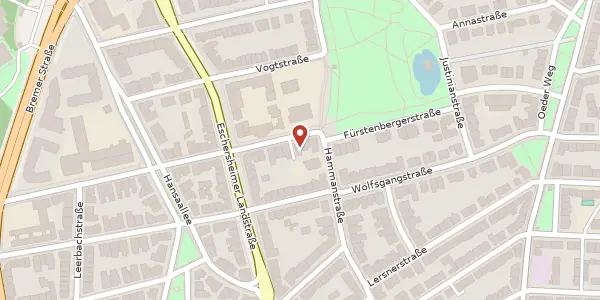 Karte der Umgebung von Fürstenbergerstr. 141, 60322 Frankfurt