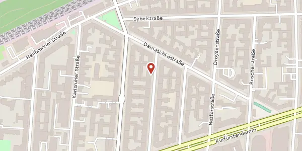 Karte der Umgebung von Hektorstraße 13, 10711 Berlin