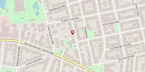 Karte der Umgebung von Myliusstr. 29, 60323 Frankfurt
