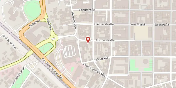 Karte der Umgebung von Römerstraße 19, 63450 Hanau