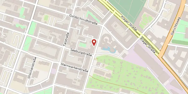 Karte der Umgebung von Stephanstraße 10, 04103 Leipzig