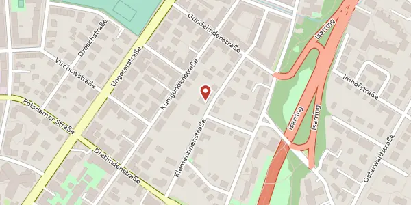 Karte der Umgebung von Klementinenstr. 9, 80805 München