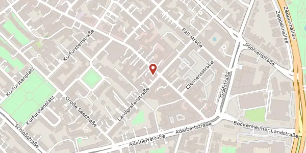 Karte der Umgebung von Leipziger Str. 25, 60487 Frankfurt