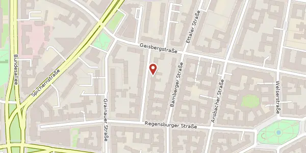 Karte der Umgebung von Kulmbacher Straße 6, 10777 Berlin
