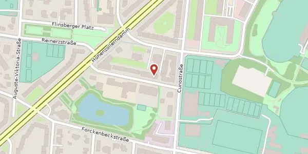 Karte der Umgebung von Kranzer Straße 6/7, 14199 Berlin