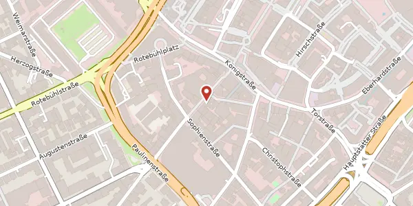 Karte der Umgebung von Marienstraße 3A, 70178 Stuttgart