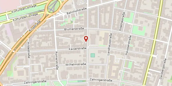 Karte der Umgebung von Kleinschmidtstraße 24, 69115 Heidelberg