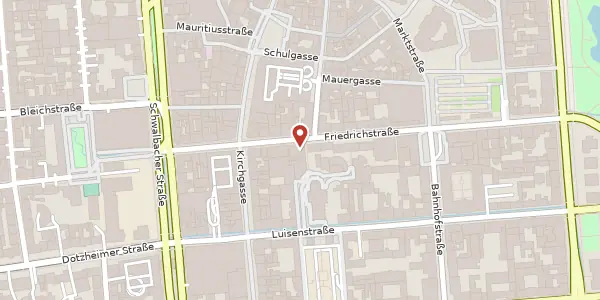 Karte der Umgebung von Friedrichstr. 34, 65185 Wiesbaden