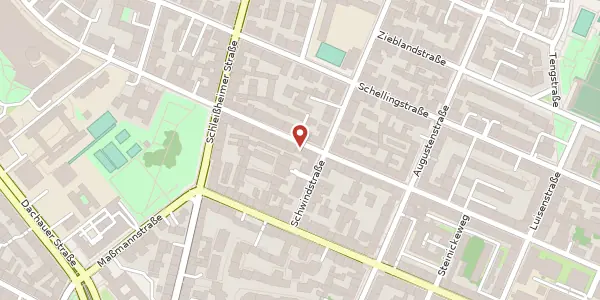 Karte der Umgebung von Hessstr. 55, 80798 München